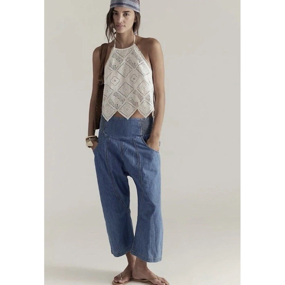 Free People We The Free Lunan Pull On Harem Pants Size XS Bohemian Hippie